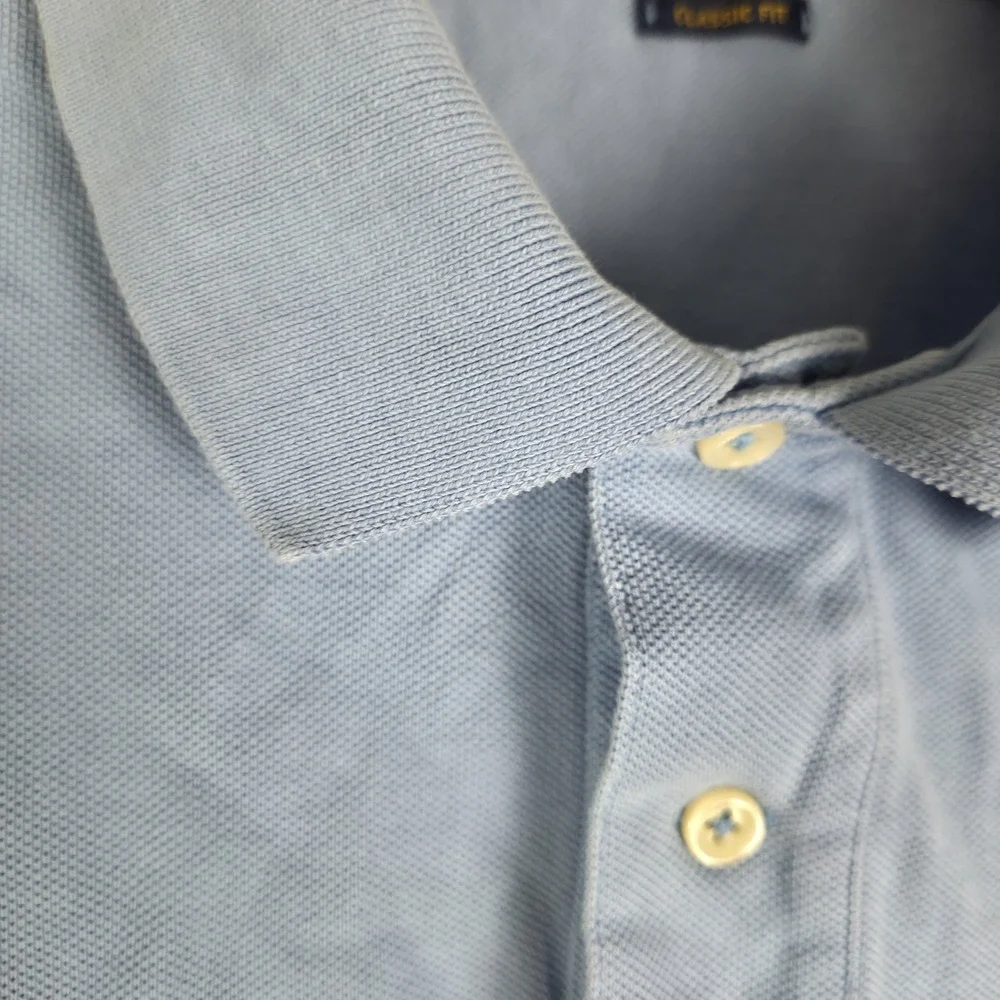 polo ralph lauren Mens Light Blue‎ Polo Shirt Light Green Pony Size Lrg Classic